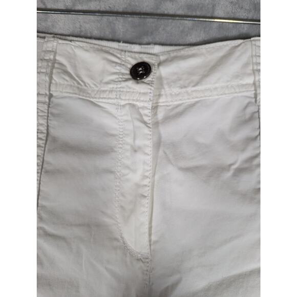 Chico's cropped pants sz 1 whiteW33" Leg wid 20"Ins 14 .5"Hips 42" - Picture 5 of 11